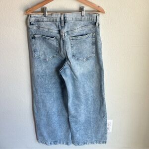 GAP Womens High Rise Stride Ankle Wide Leg Patch Pocket Jeans Size 12 Long Tall